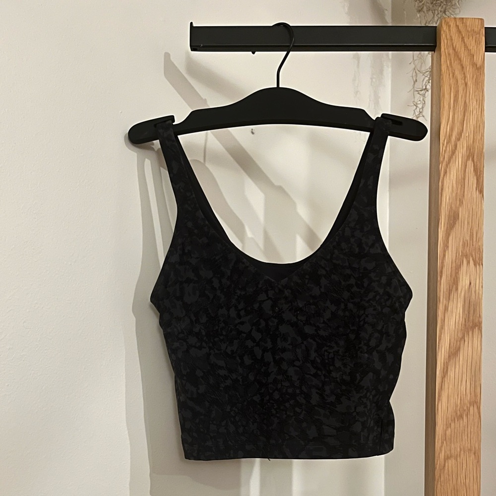 Lululemon Align Tank; Size 4; Wild Thing Camo Deep Coal Multi
